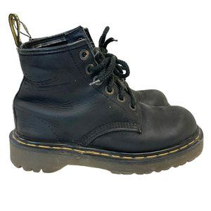 Dr Martens 101 Ub Bex 6 Eye Boot In Black Pisa Size 7